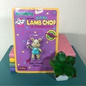 Bend-Ems Baby Charlie Horse Bendable Toy Shari Lewis Baby Lamb Chop & Friends